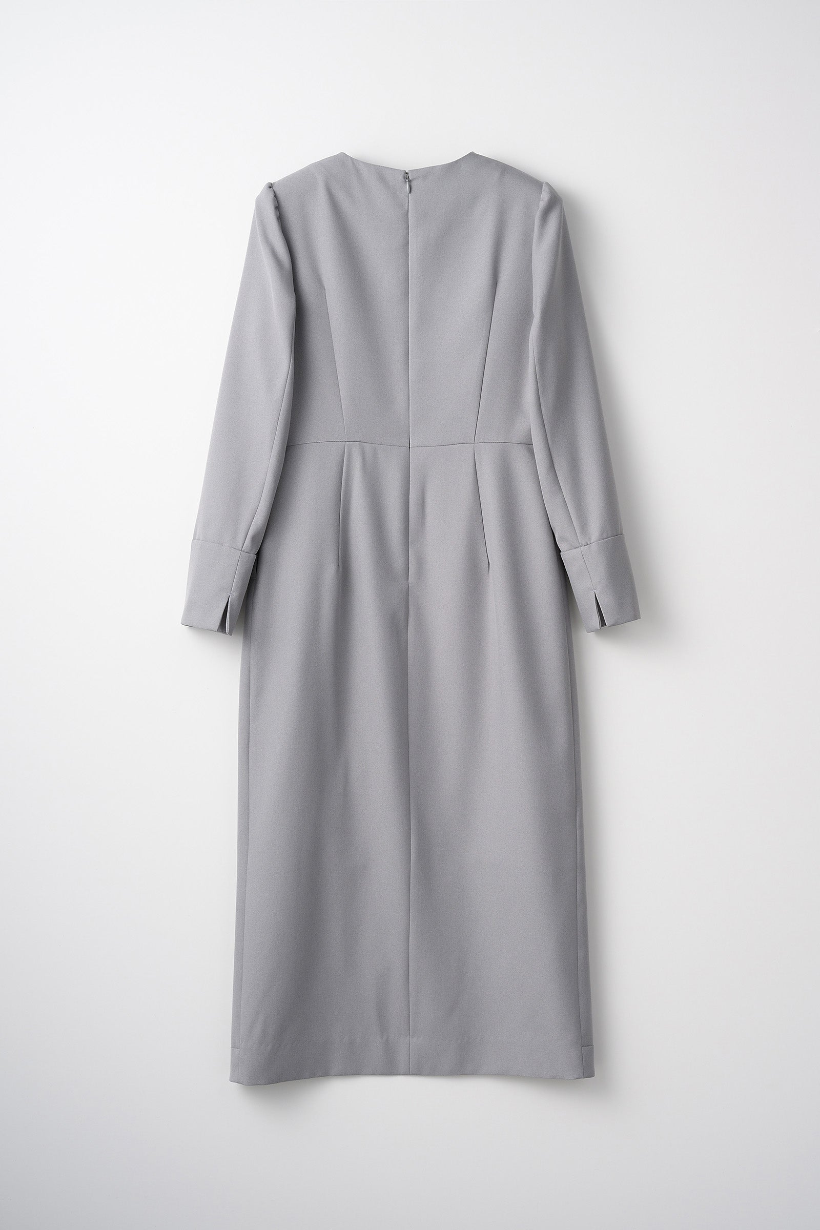 Tulip hem dress (Light gray) – Audire