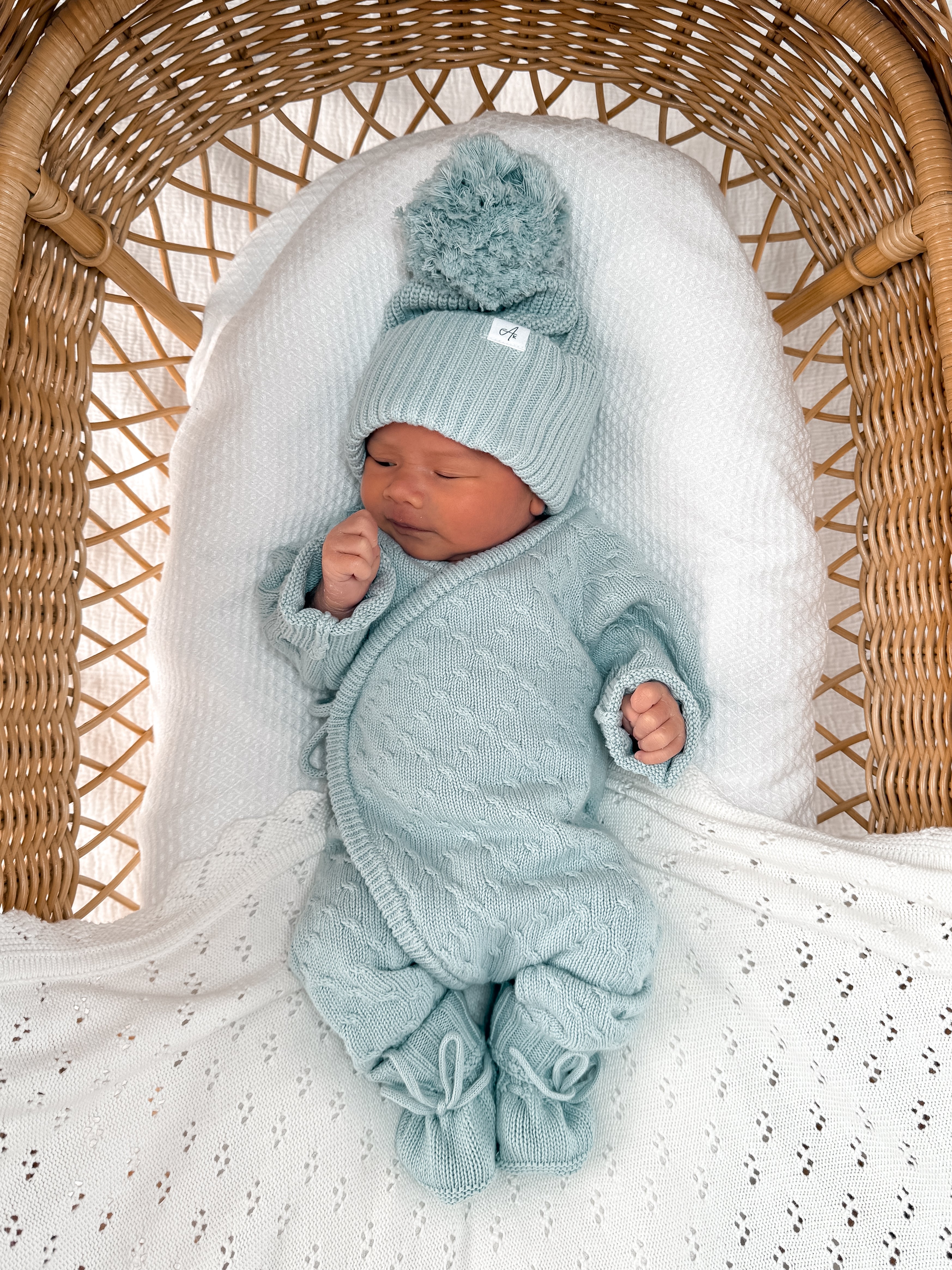 Haven Full Length Romper - Sea Mist – Avalia Kids