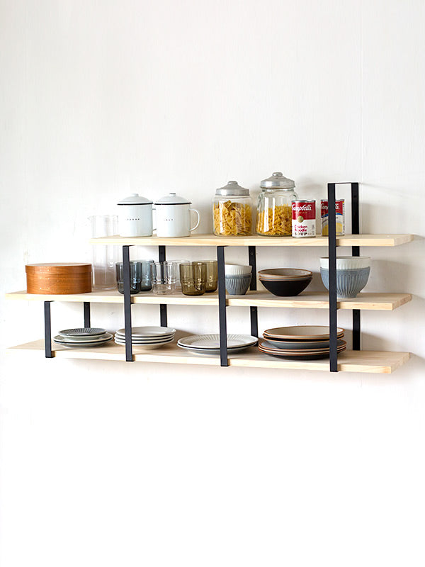 アイアンスクエアウォールシェルフ L | AXCIS ONLINE