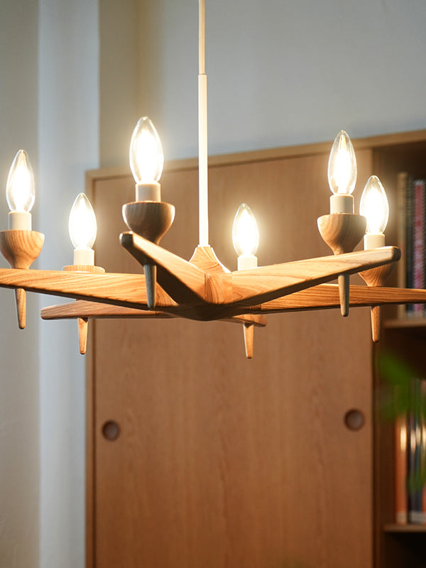 スロイド ウッドシャンデリア 6灯 | AXCIS ONLINE
