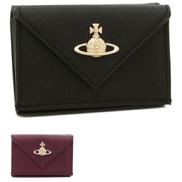 ヴィヴィアンウエストウッド 三つ折り財布 サフィアーノ ミニ財布