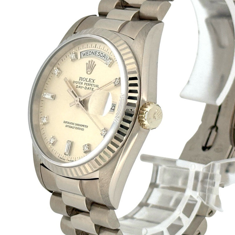 ロレックス 18239A デイデイト X番 シルバー ホワイトゴールド