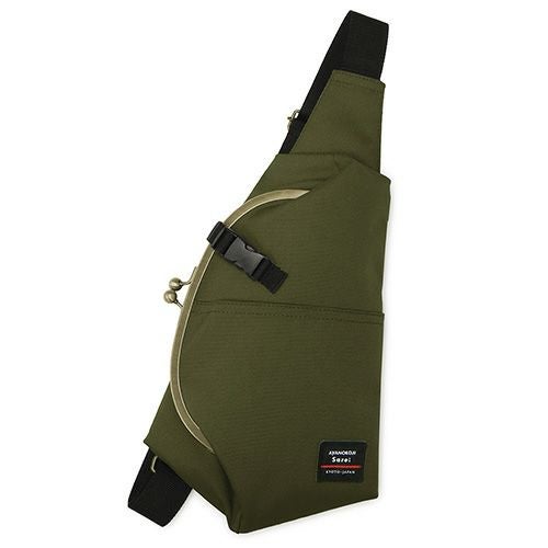 在庫商品】ドロップ型がま口ボディバッグ【Sarei コーデュラ（R）re