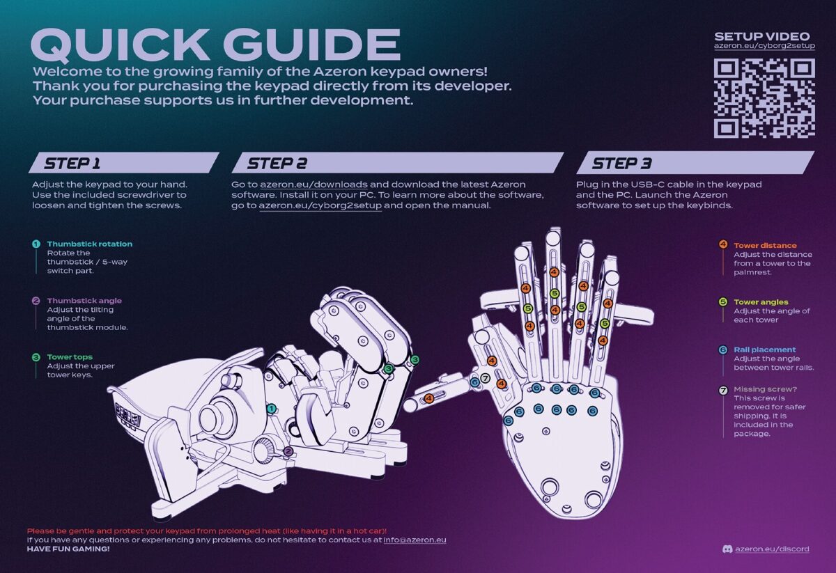 Guides And Manual For Azeron Products