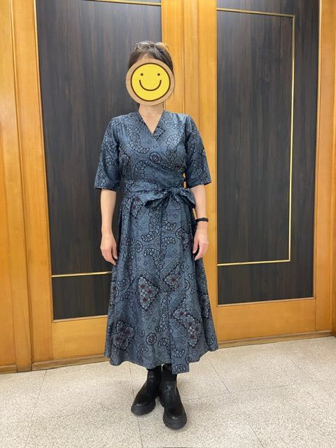 生徒さん作品の大島紬カシュクールワンピース！東京着物リメイク azu