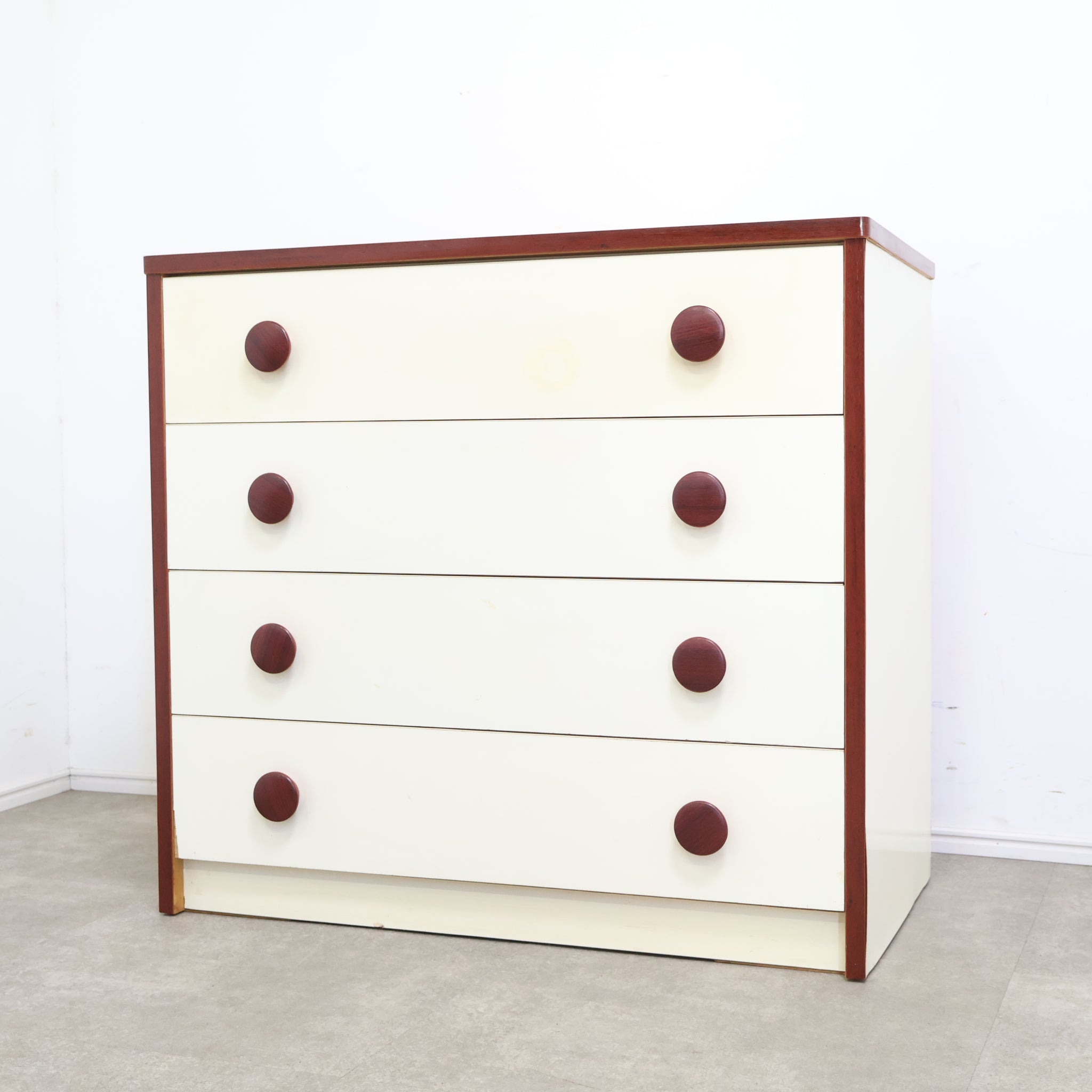 大幅値下げ スペースエイジ レトロ チェスト 赤 白 大幅値下げ