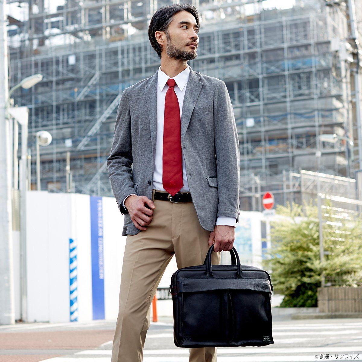 STRICT-G × PORTER 2WAY レザーブリーフケース 赤い彗星モデル | 機動