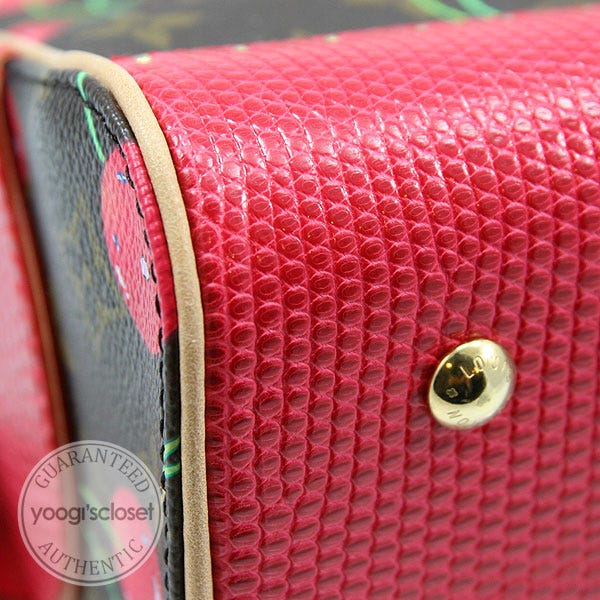 Louis Vuitton Limited Edition Cerises Lizard Neo Deauville Bag