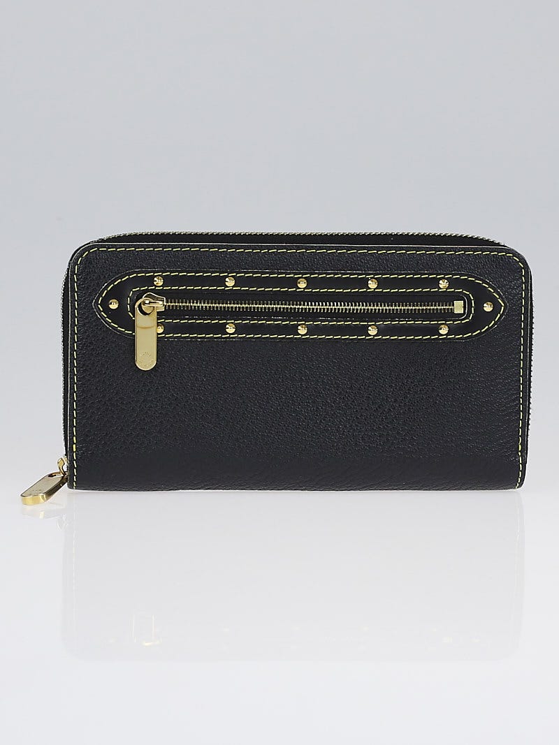 Louis Vuitton Black Suhali Leather Zippy Wallet | Yoogi's Closet