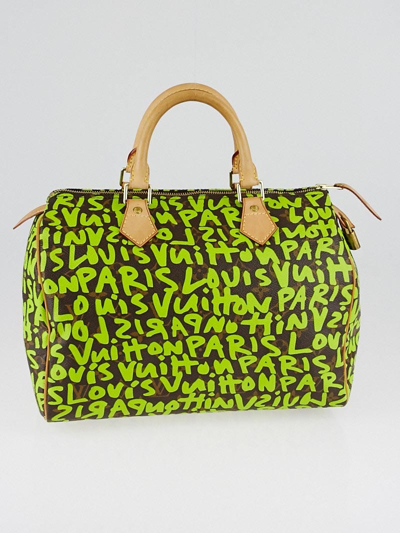 Louis Vuitton Limited Edition Vert Graffiti Stephen Sprouse Speedy