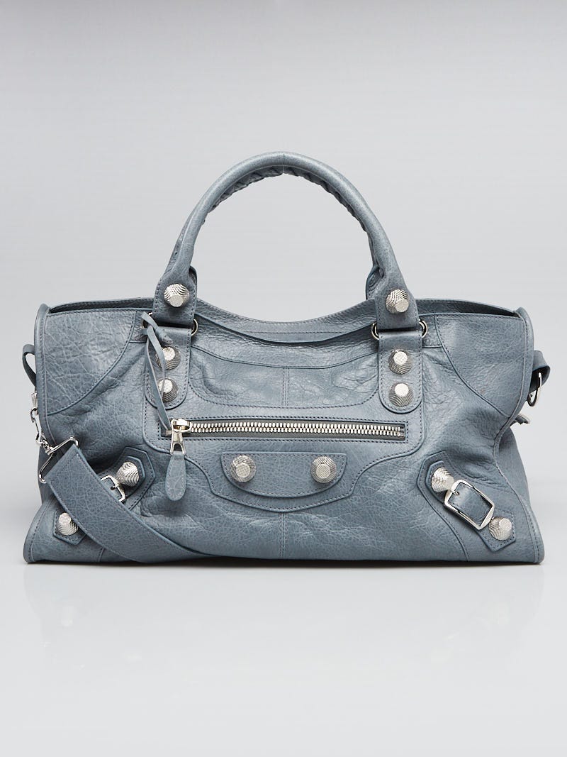 Balenciaga Ardoise Lambskin Leather Giant 21 Silver Part-Time Bag