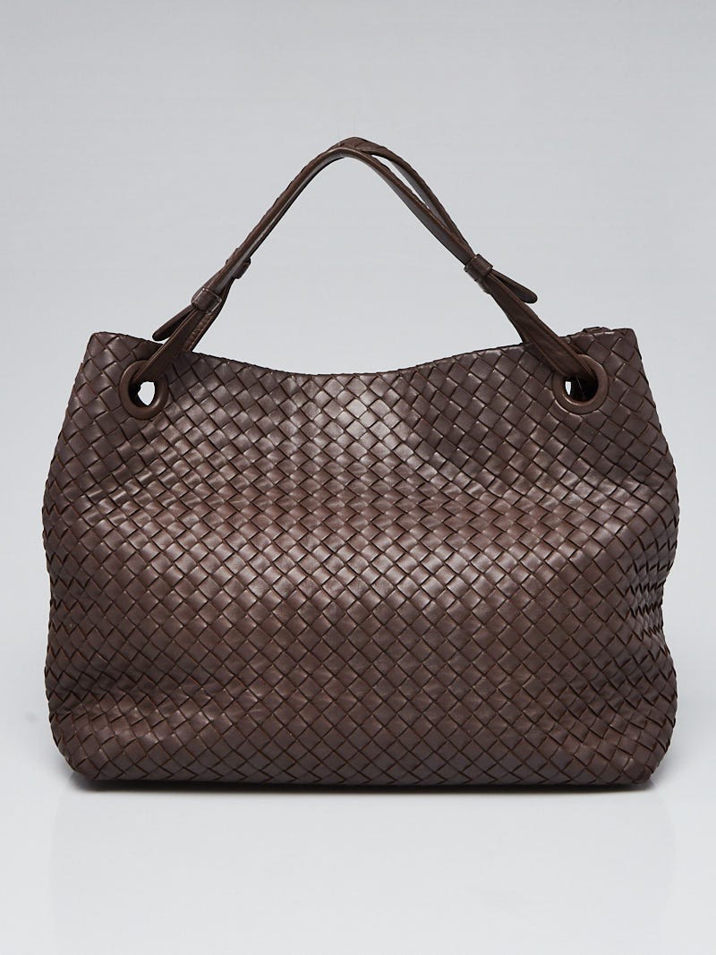 Bottega Veneta Brown Intrecciato Woven Nappa Leather Seamless