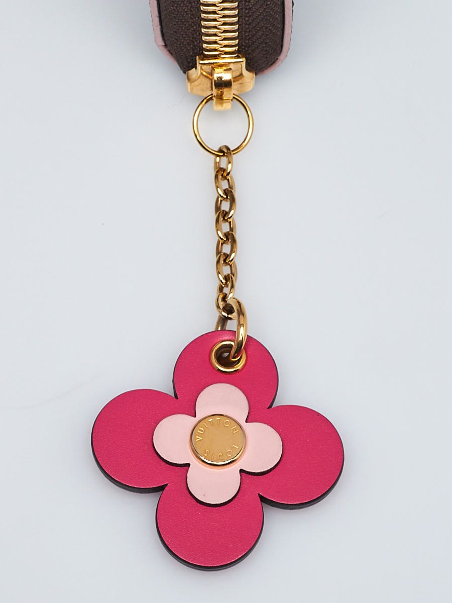 Louis Vuitton Monogram Canvas Clemence Flower Charm Wallet