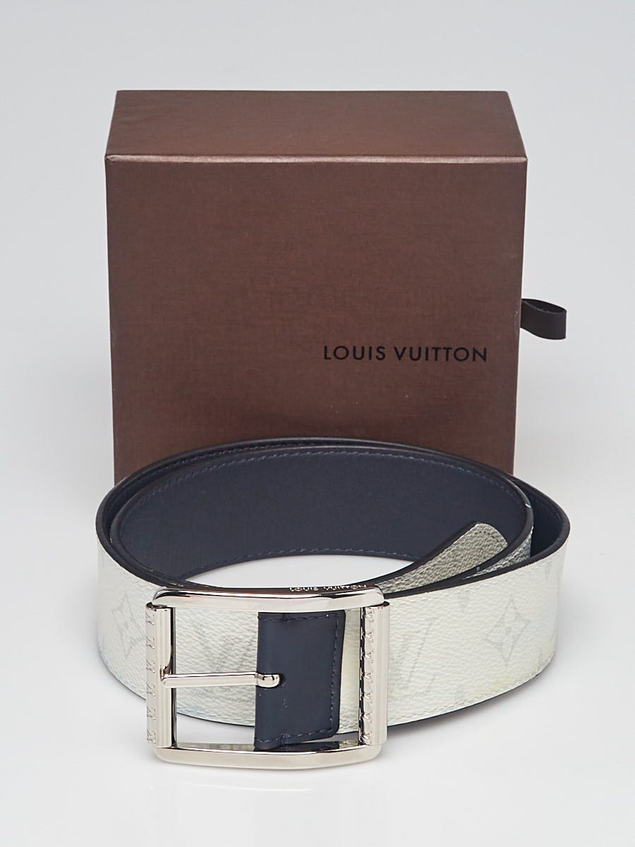 Louis Vuitton White Monogram Canvas/Navy Leather Reverso 40MM