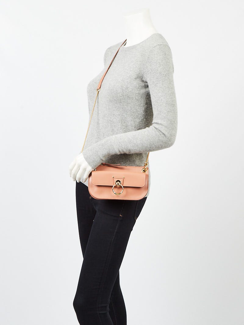 Chloe Muted Brown Leather Mini Tess Crossbody Bag | Yoogi's Closet