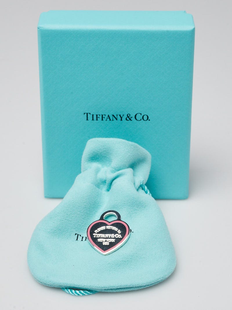 Tiffany & Co. Sterling Silver and Pink Enamel Return To Tiffany