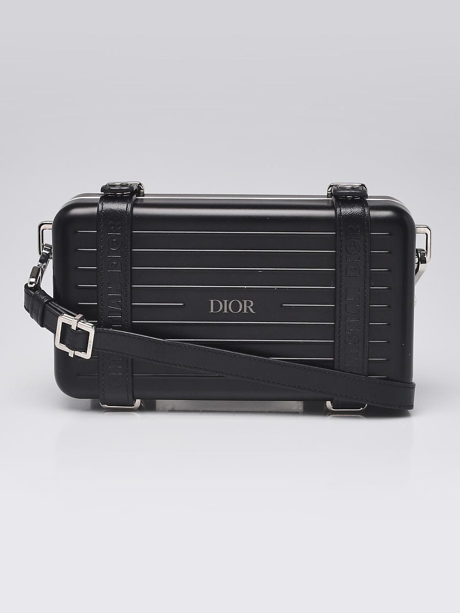 Christian Dior x Rimowa Black Aluminum/Leather Personal Clutch