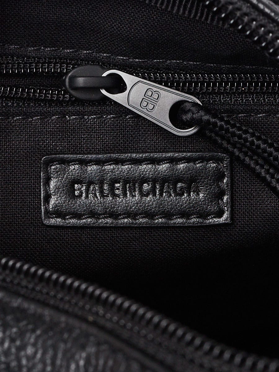 Balenciaga Black Leather Explorer XS Duffle Bag | Yoogi's Closet