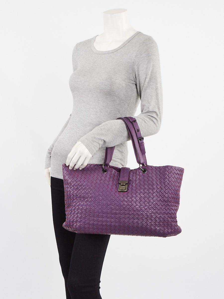 Bottega Veneta Purple Leather Capri Large Tote Bag | Yoogi's Closet