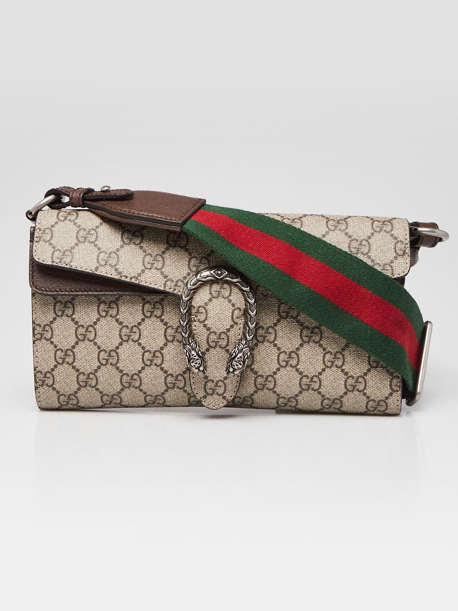 Gucci Beige/Ebony GG Canvas Small Dionysus Crossbody Bag | Yoogi's