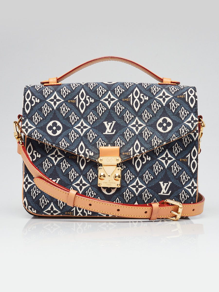 Louis Vuitton Blue Jacquard Since 1854 Canvas Pochette Metis Bag