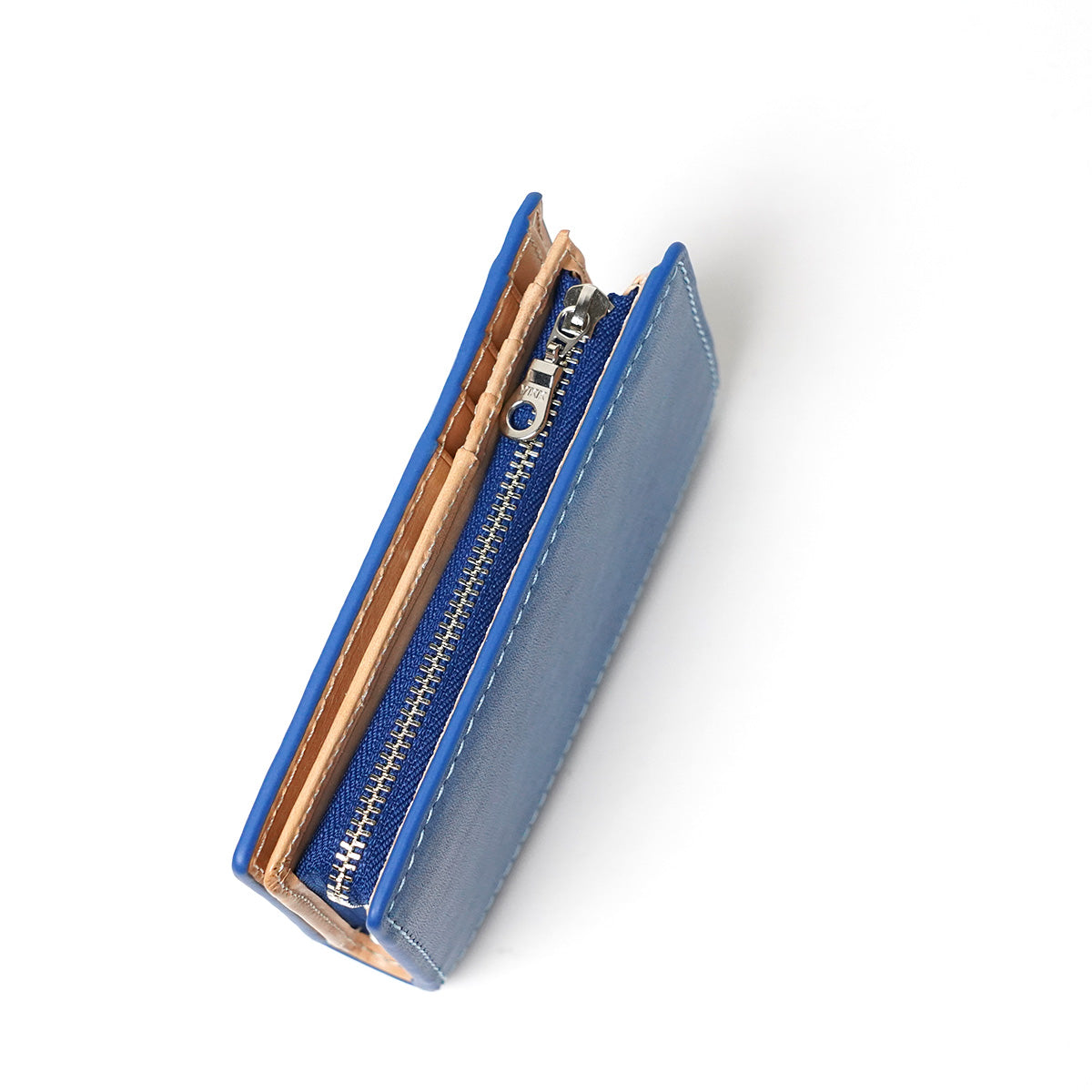 藍染め レザー ハーフ財布 ZYS096