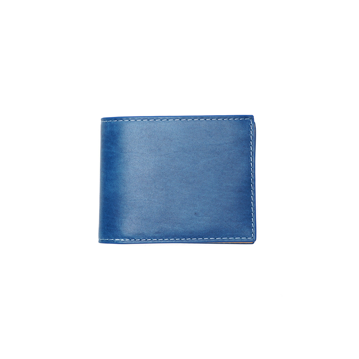 藍染め レザー 二つ折り財布 ZYS098