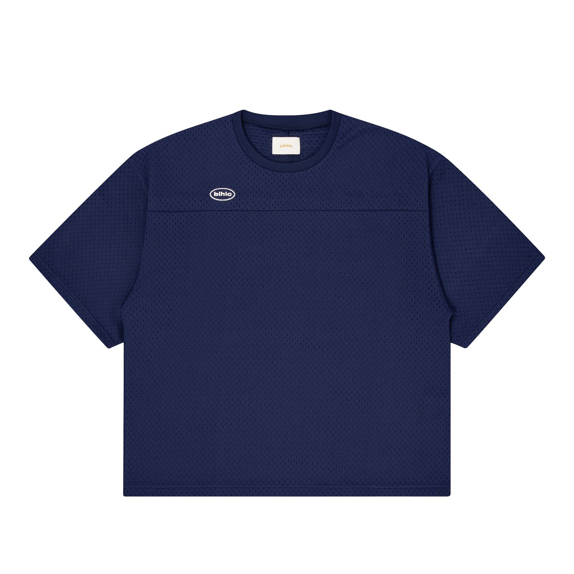 blhlc Oval Logo Mesh Tee (navy) – ballaholicオンラインショップ