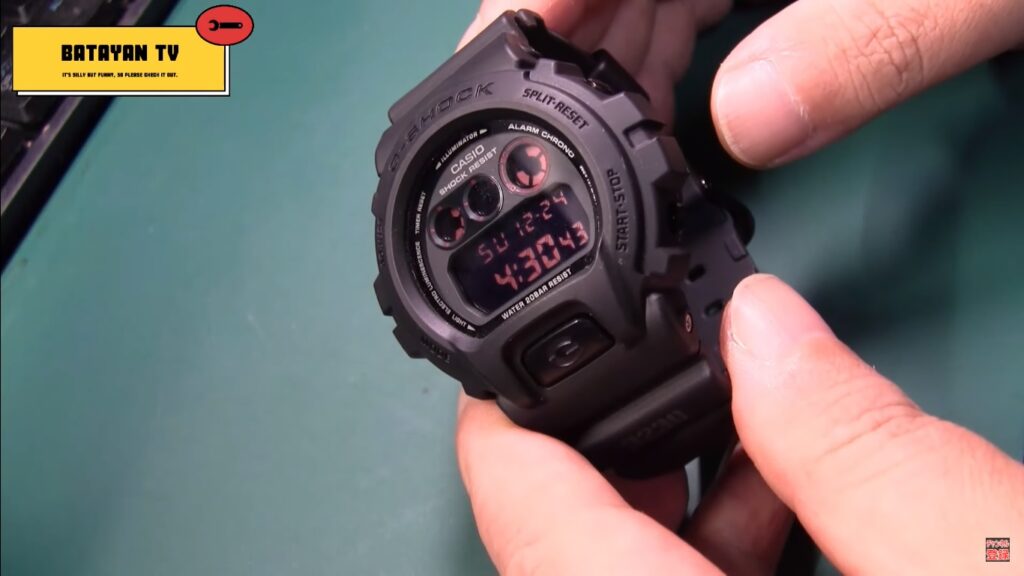 G-SHOCK DW-6900 MS-1 MAT BLACK RED EYE 電池交換 | ばたやんTVの裏庭