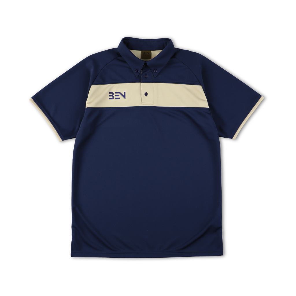 ボタンダウンポロシャツ ネイビー