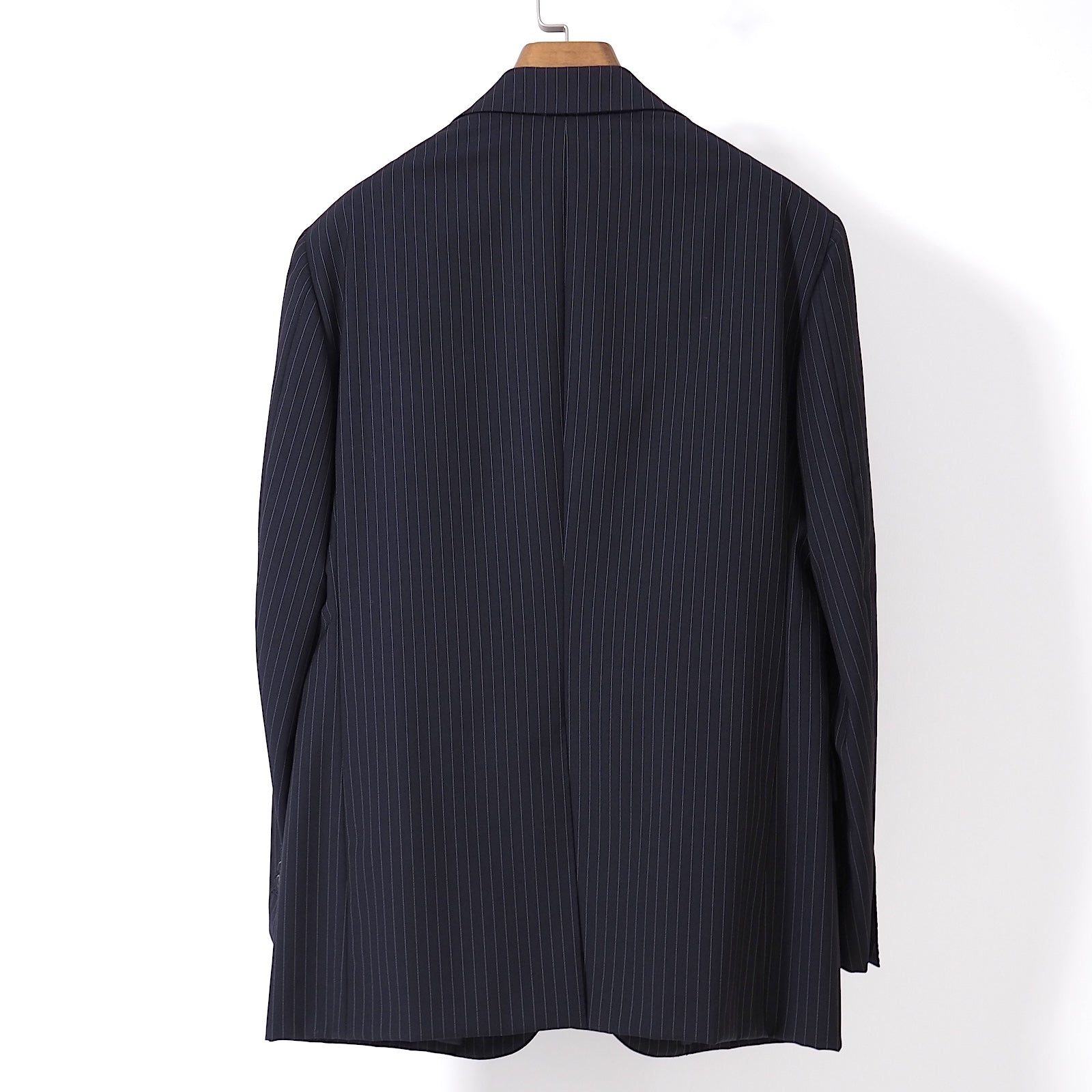 ベルベスト Belvest イタリア製 スーツ 46 ネイビー ストライプ メンズ