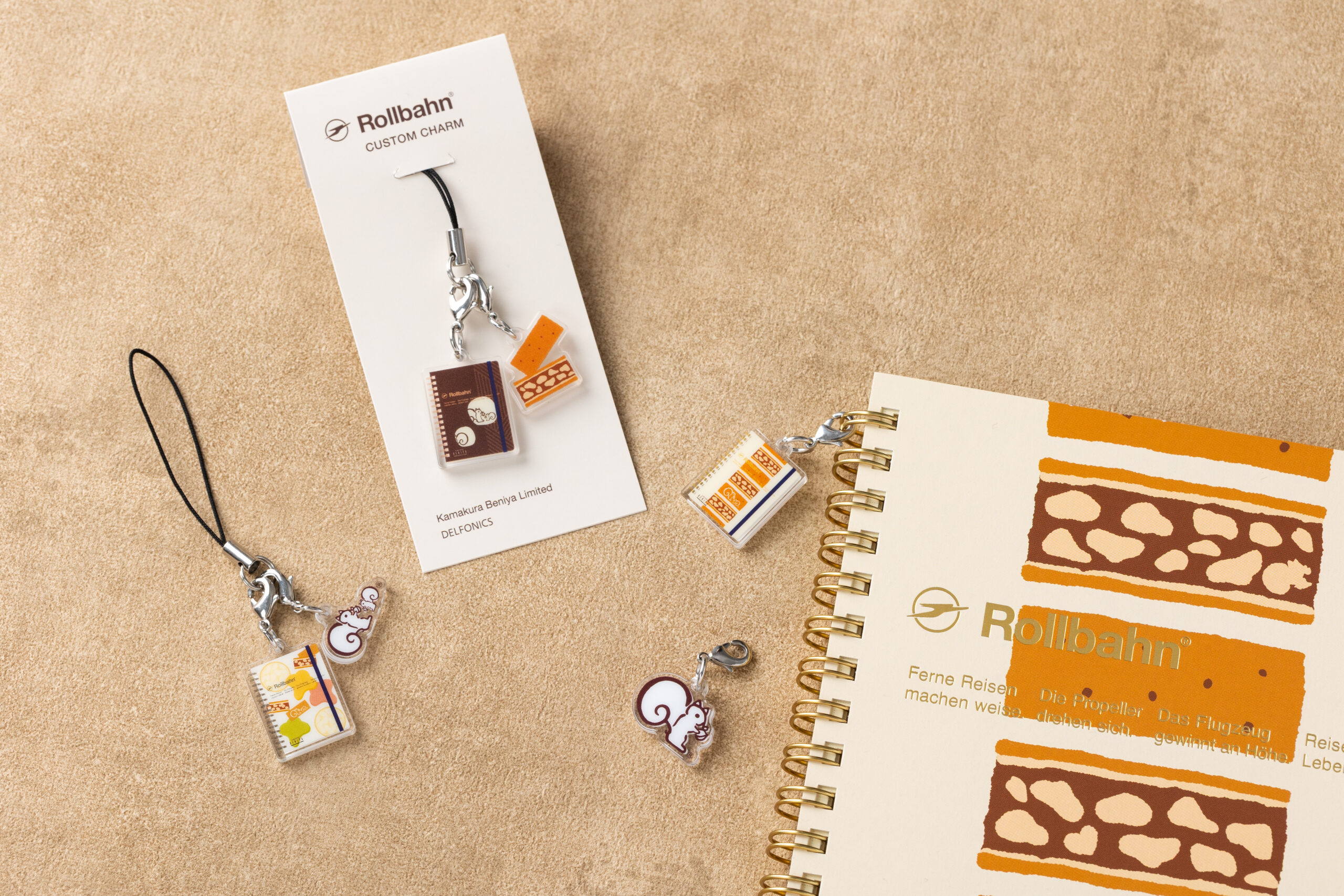 ロルバーン「ポケット付メモ L」「ブックマーク」「チャーム」の詳細