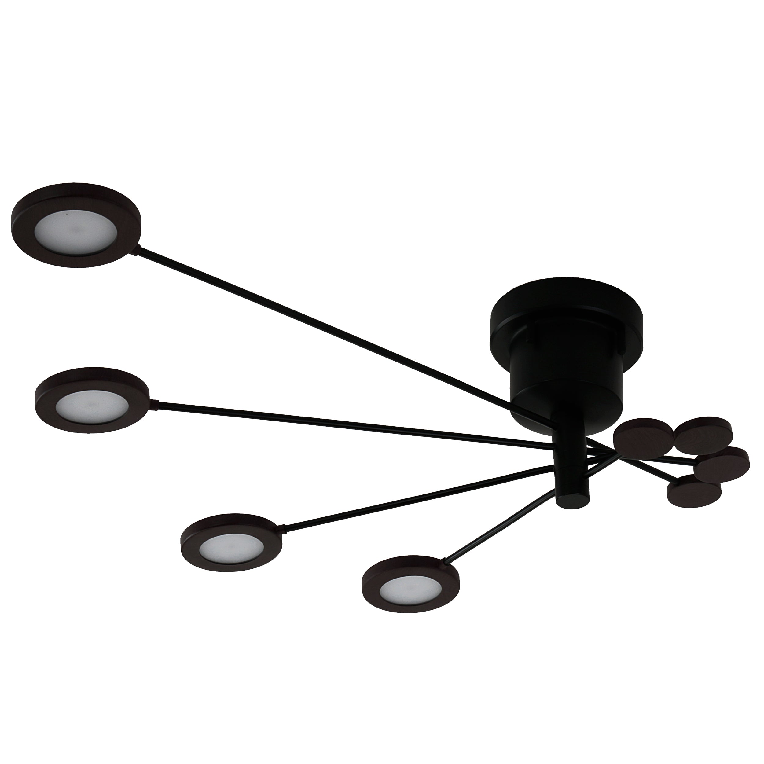 照明 LED シーリングライト アーク ライト 4灯 ledチップ 電球色 可動