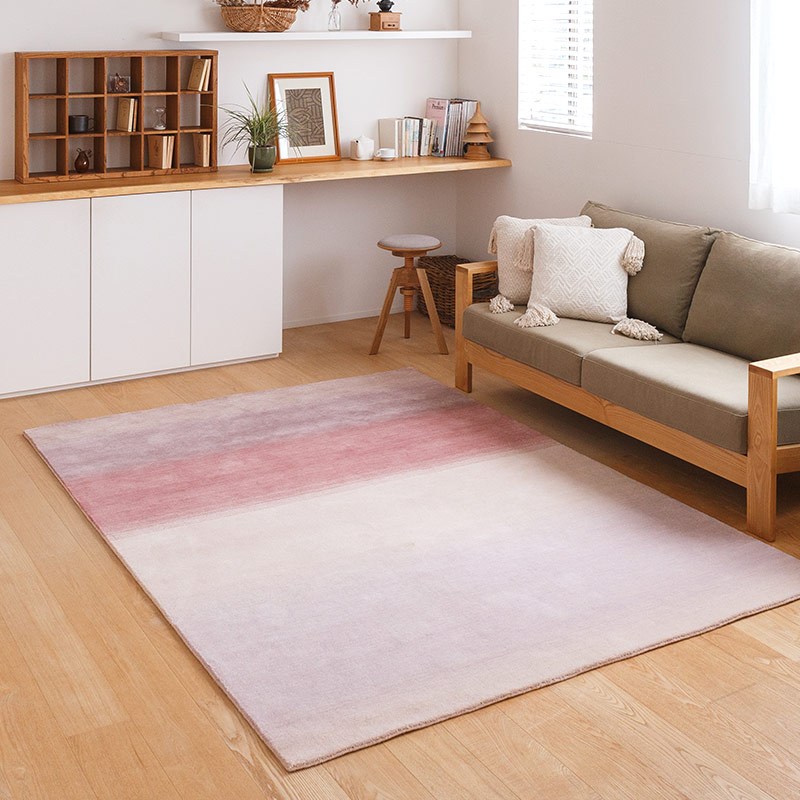 天然ウールを手仕事で織り上げたカラフル風水ラグ / アムレット