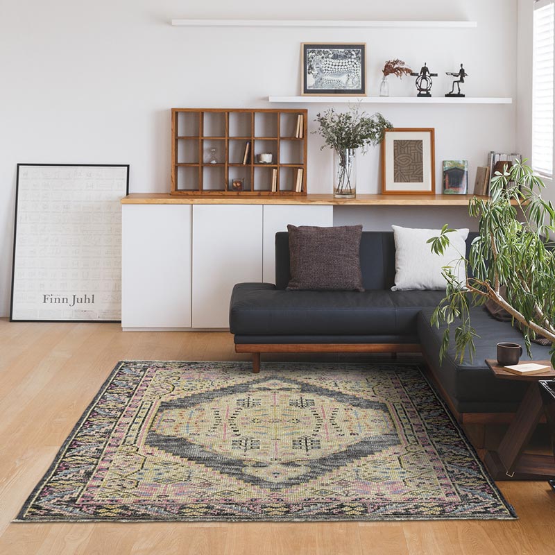 ヴィンテージ風ラグ【試作品】 ウール100％絨毯 [hk03 カイセリ