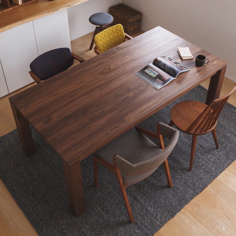 シンプルで上質な無垢材テーブル / 引出なし | ボー・デコール