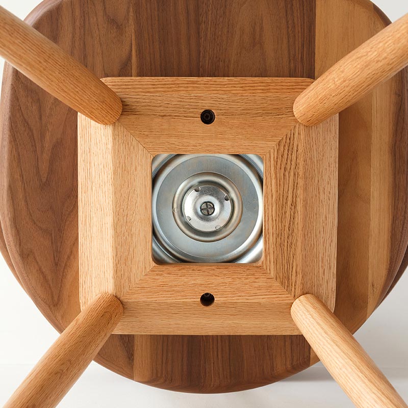 無垢材の回転チェア | ボー・デコール オンラインショップ