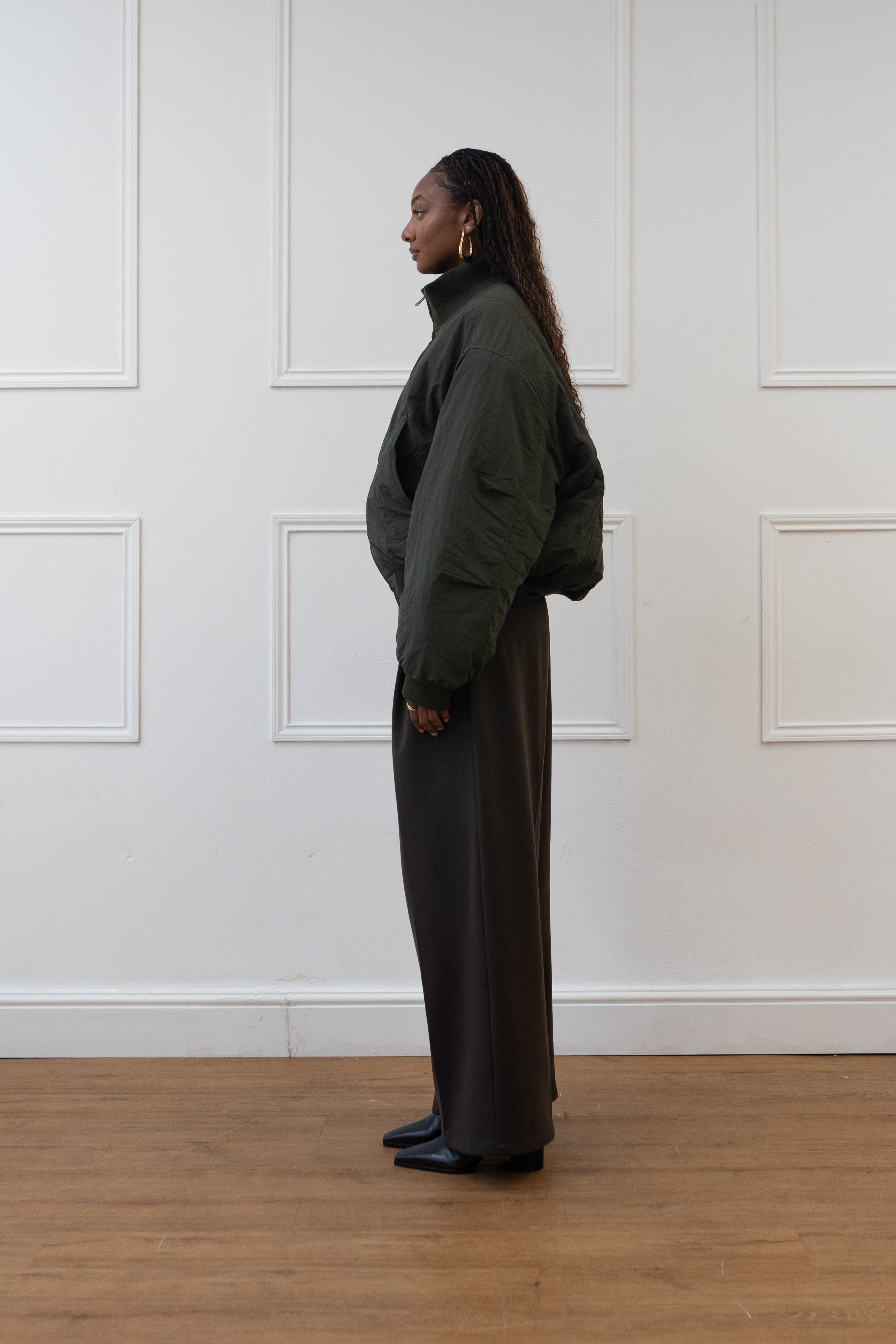 PUFFY BOMBER JACKET, SAGE – Beaulares