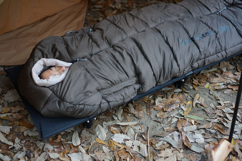 マミー型センタージッパー寝袋-15℃ FX-451G - Bears Rock:寝袋・テント