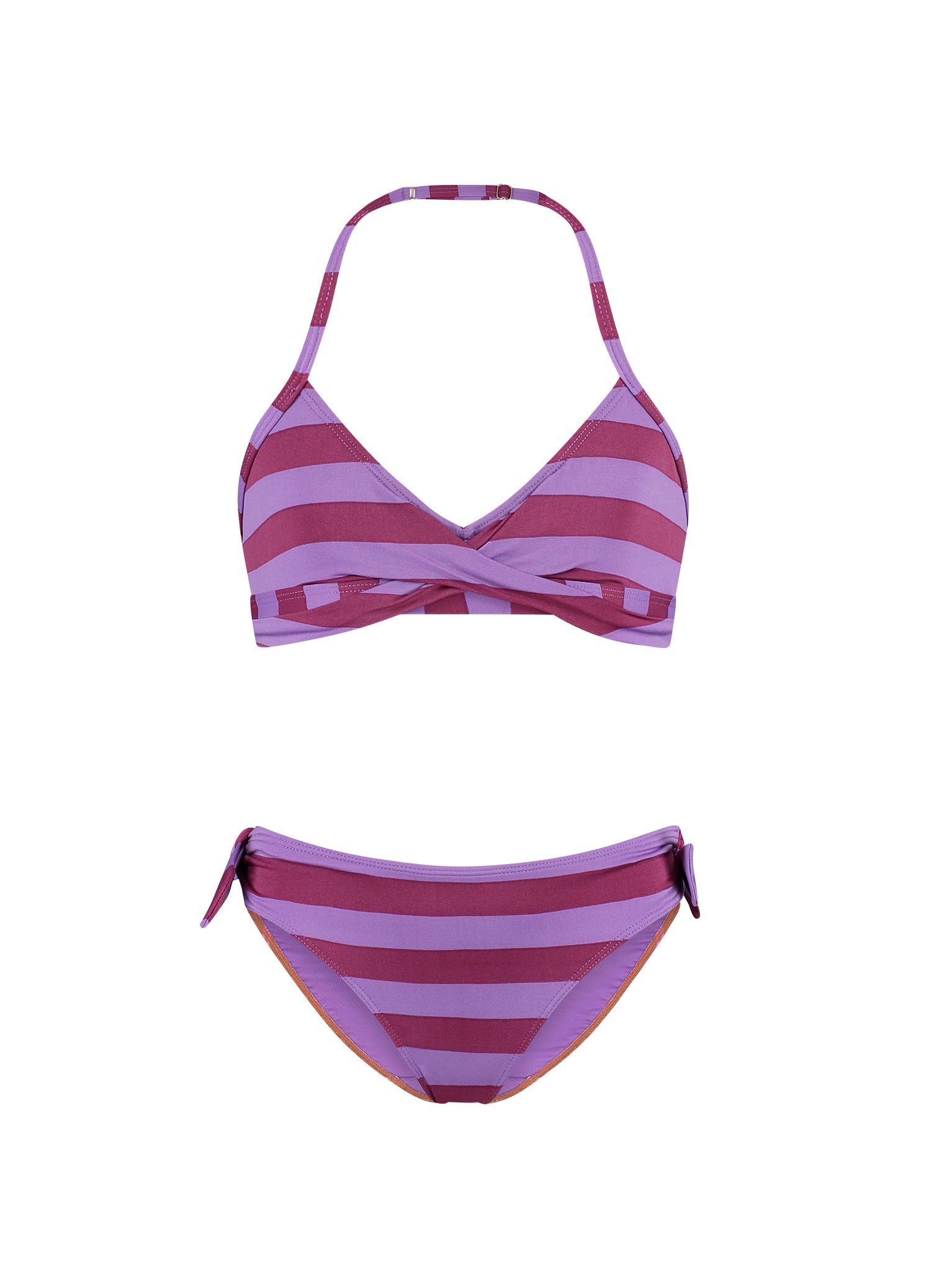 Kids Orchid Stripe twist bikiniset – Beachlife