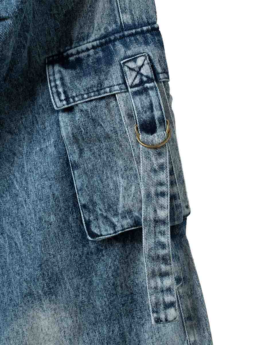 BEFTEY / ぽけふぉーギャルワーカーパンツ（ブルー）