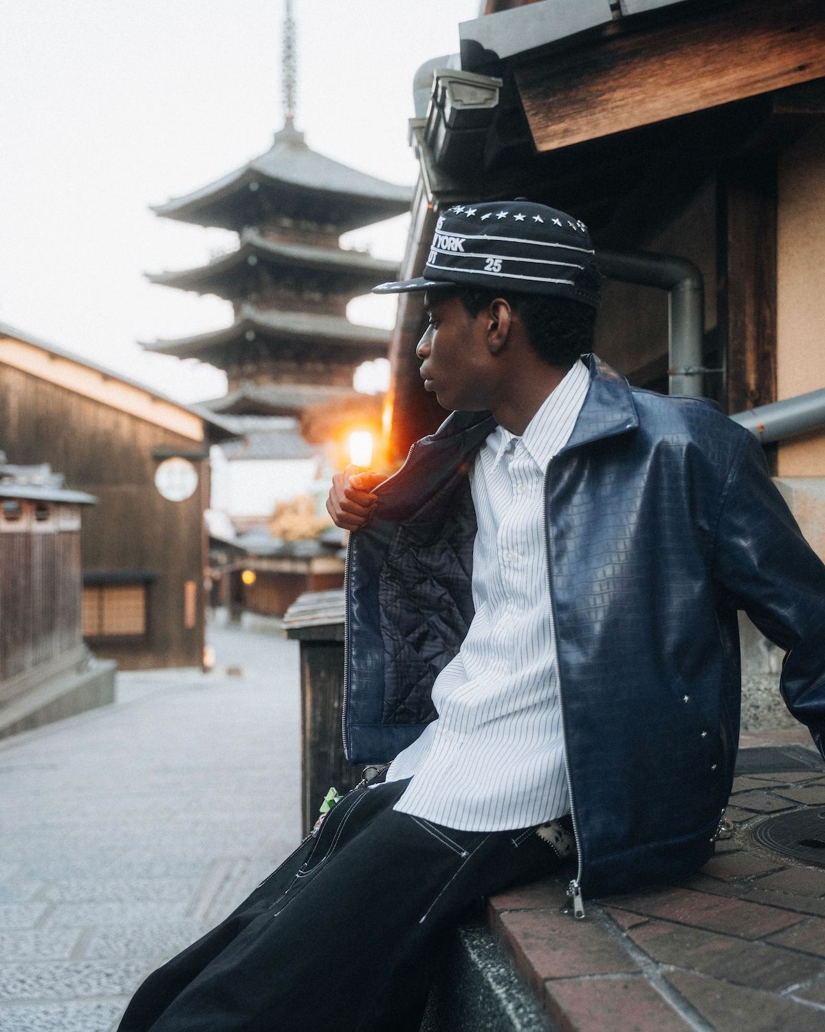 Croc-Embossed Jacket Jacket – BELVET