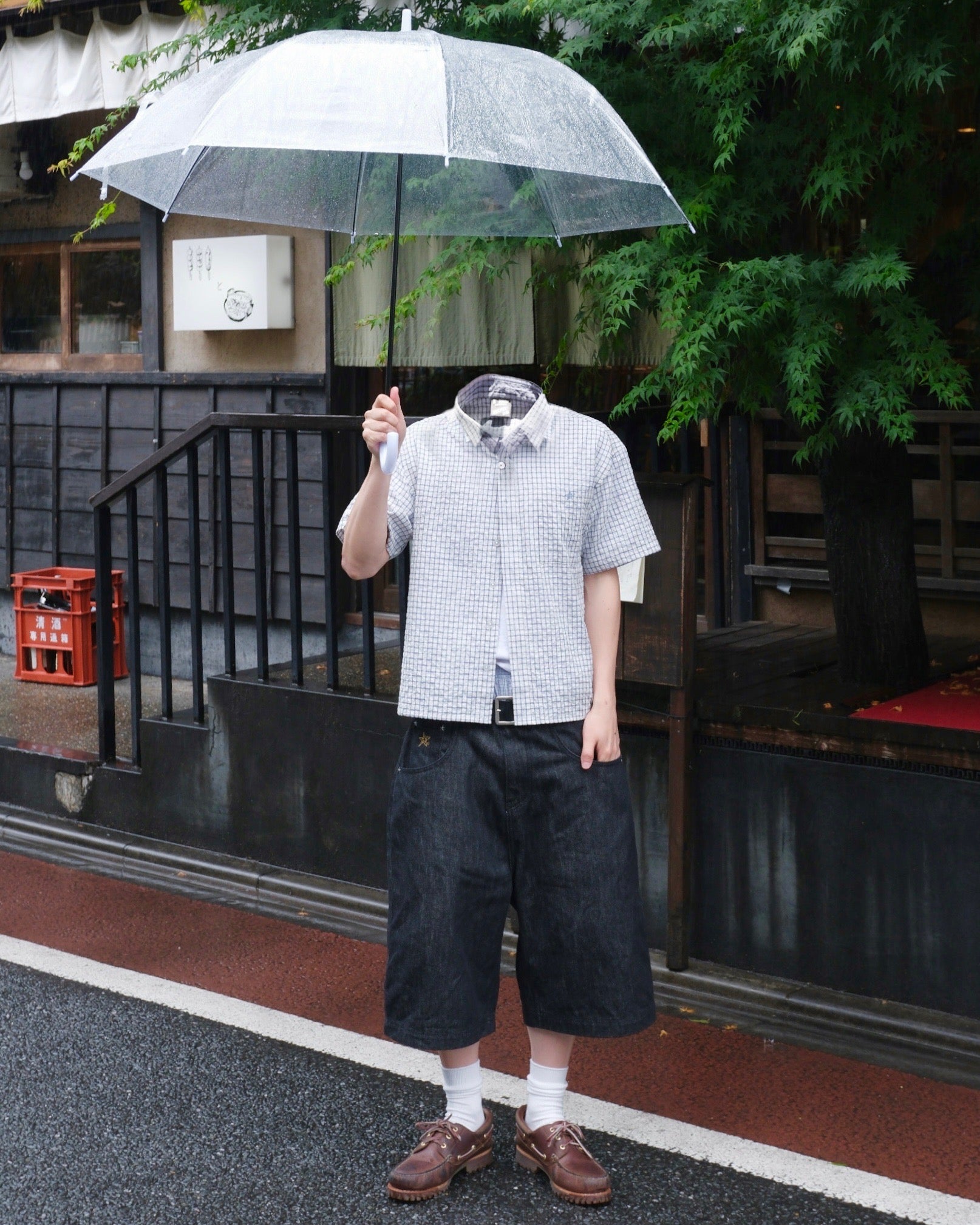 Cropped checkered shirt – BELVET