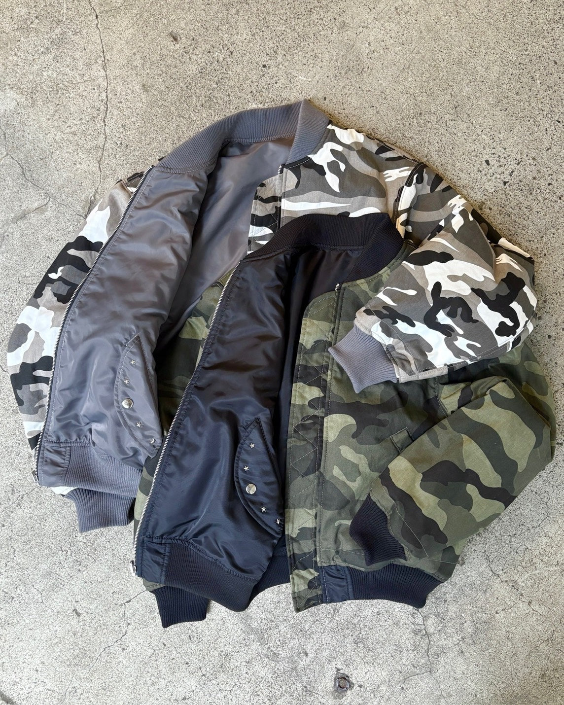 Camo Reversible MA-1 Jacket – BELVET