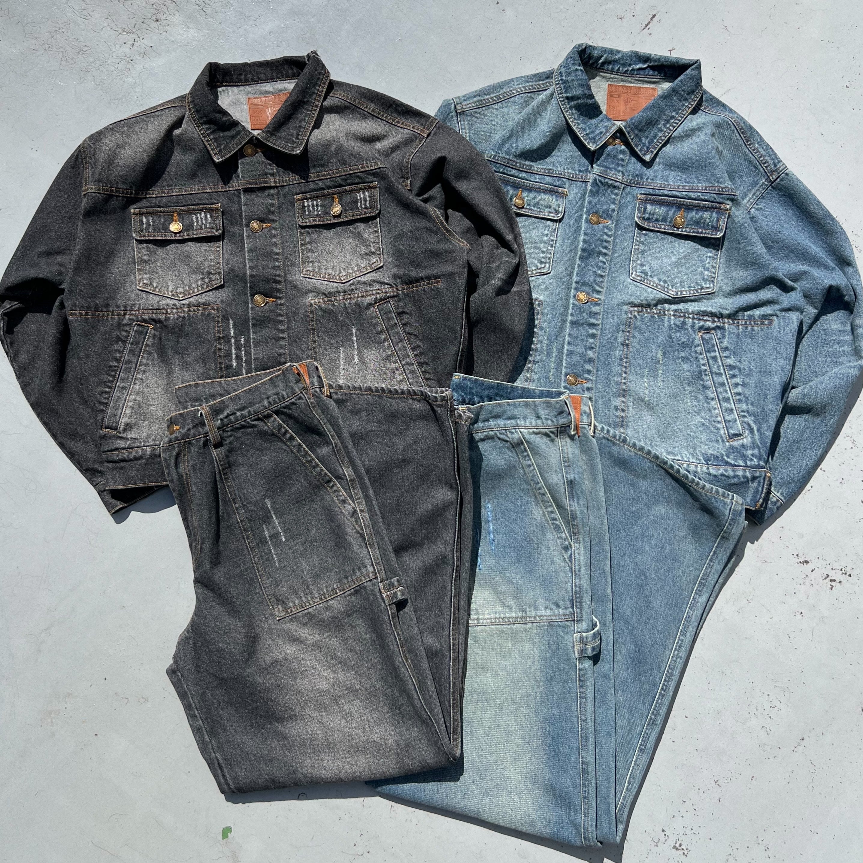 Damage baker denim pants – BELVET