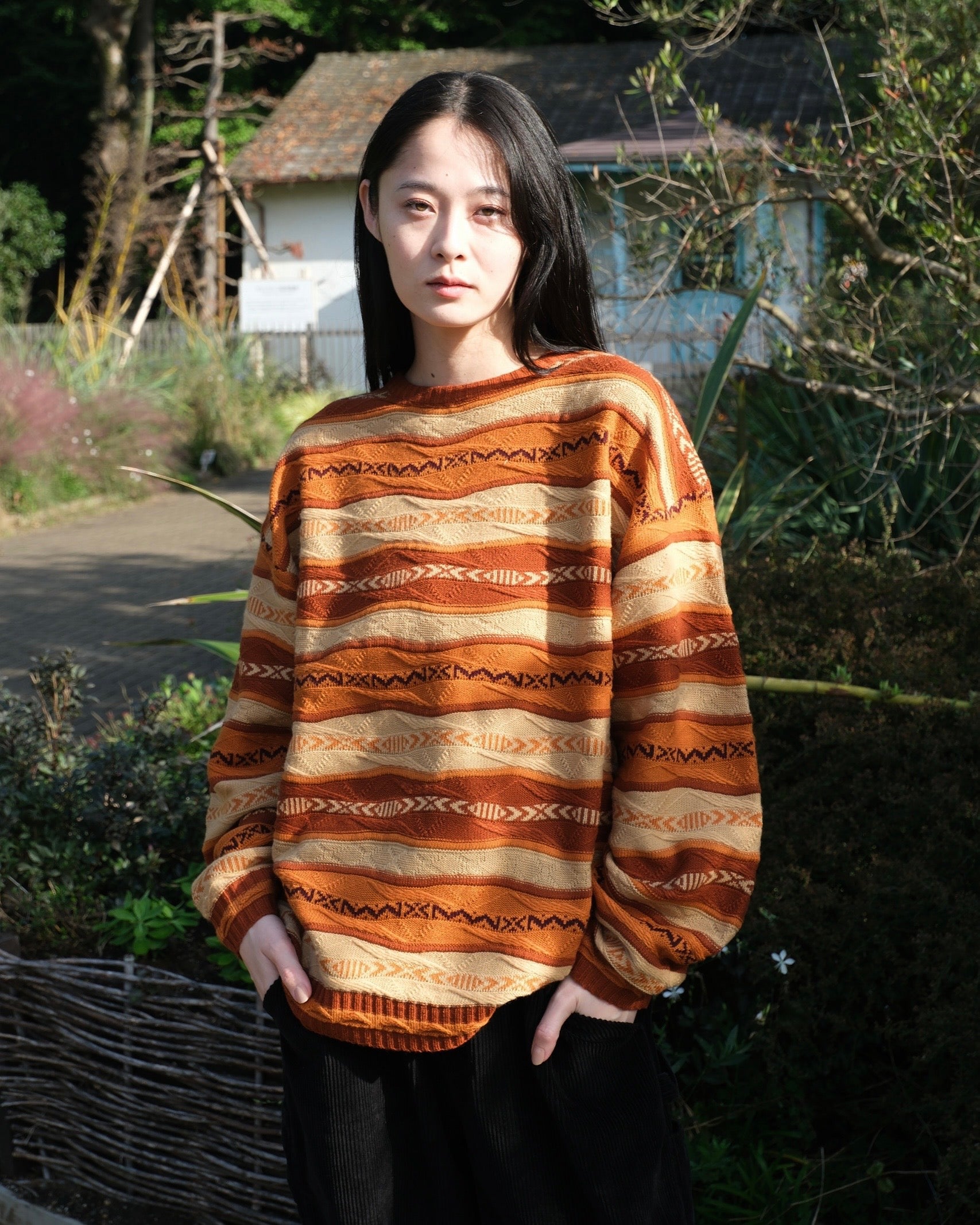 3D Effect striped knit – BELVET