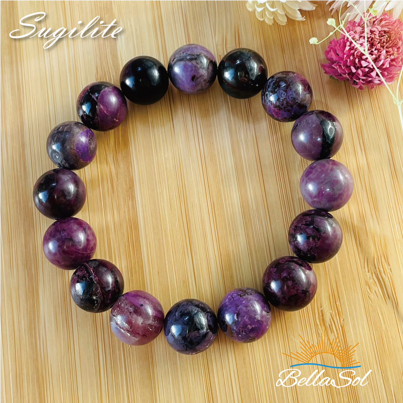 超レア石】スギライトブレスレット｜心身の浄化と癒しに導く三大