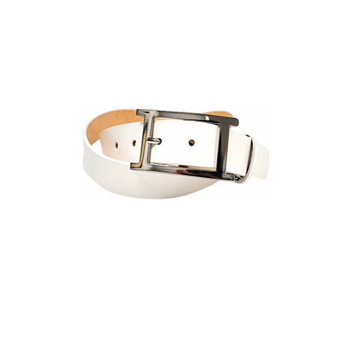 belllabell 牛革 ヌメ革 シルバー Hバックル ベルト メンズ 30mm幅