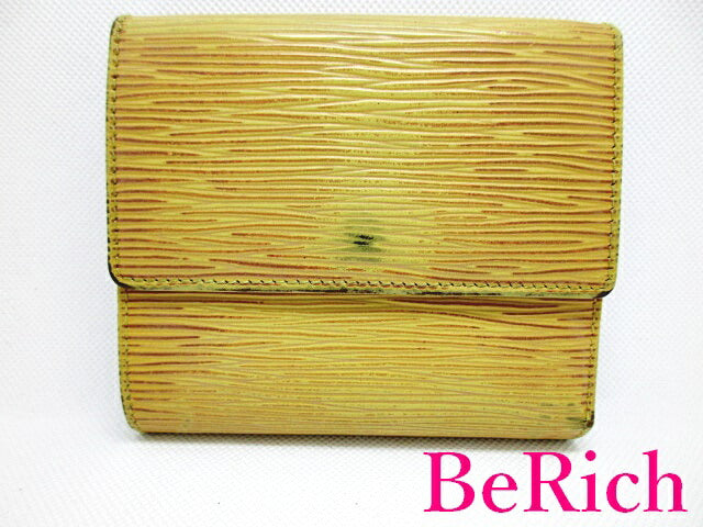 ルイ ヴィトン LOUIS VUITTON Wホック 三つ折り財布 エピ ポルト モネ