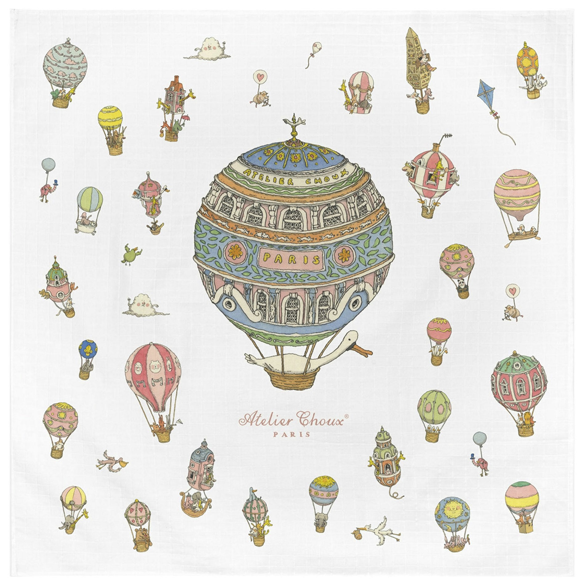 Atelier Choux Carre Hot Air Balloons / アトリエシュー – Betta Baby